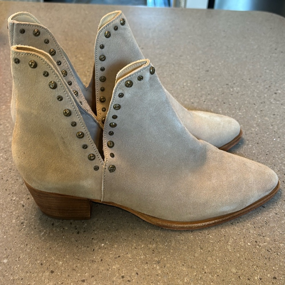 Free People Charm Double-V Studded Ankle Bootie